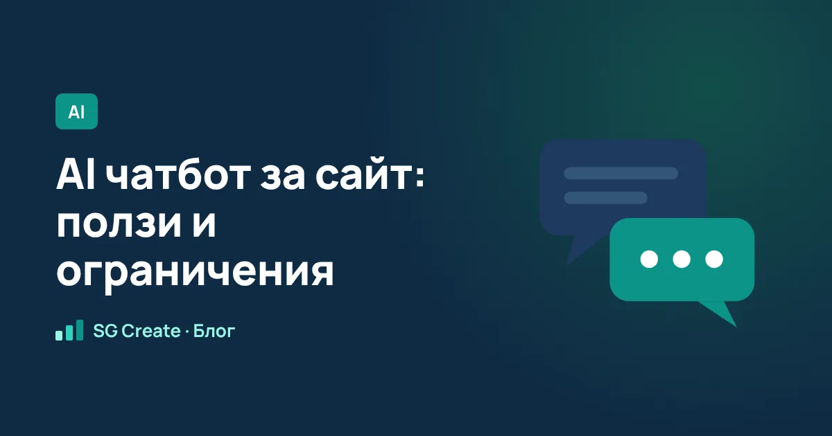 AI чатбот за сайт: за какво е полезен и какво да не очаквате от него
